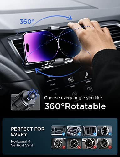 מחזיק טלפון של מכונית ליסן [עיצוב סיליקון נגד החלקה] הר אוניברסלי אוניברסלי טלפון הרכבה לרכב עם חומר אקרילי רכב רכב